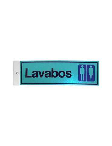 Pictograma Latonado 180X60 Lavabos [LOTE DE 8 Unidades] ROTULAUTO