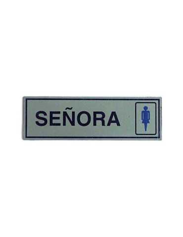 Pictograma Latonado 180X60 Señorita [LOTE DE 8 Unidades] ROTULAUTO
