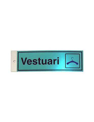 Pictograma Latonado 180X60 Vestuari [LOTE DE 8 Unidades] ROTULAUTO