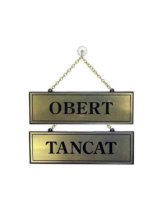 Placa Tancat-Obert 113 [LOTE DE 2 Unidades] ROTULAUTO