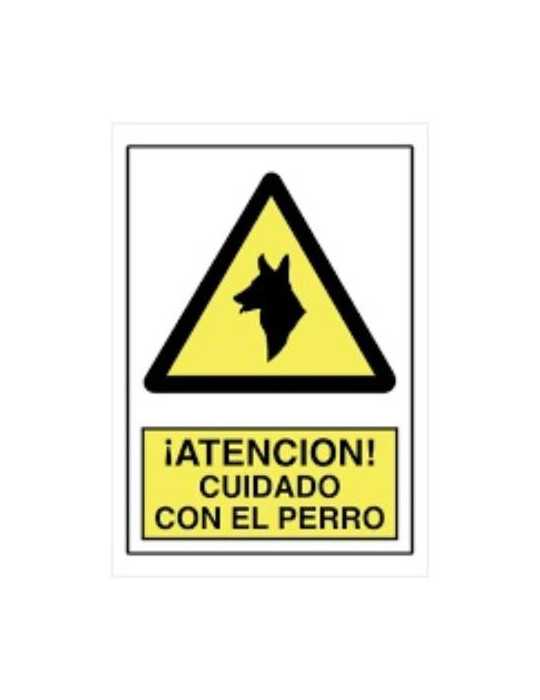 Señal Advertencia Cuidado con el Perro [LOTE DE 6 Unidades] ROTULAUTO
