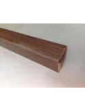 Tira Ángulo PVC 25X25 Nogal Castaño Adhesivo 2.60 [LOTE DE 4 Unidades] RUFETE
