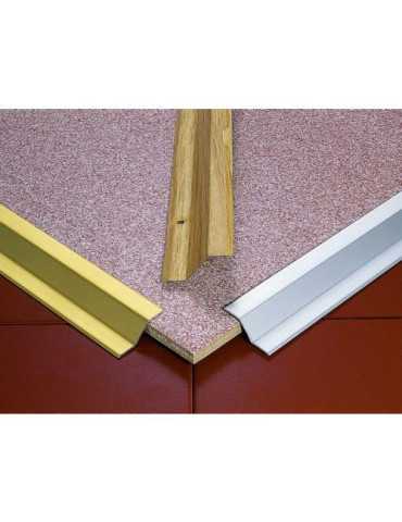 Pletina Aluminio Anod. plata Adhesiva 37X12X0.83 [LOTE DE 6 Unidades] RUFETE