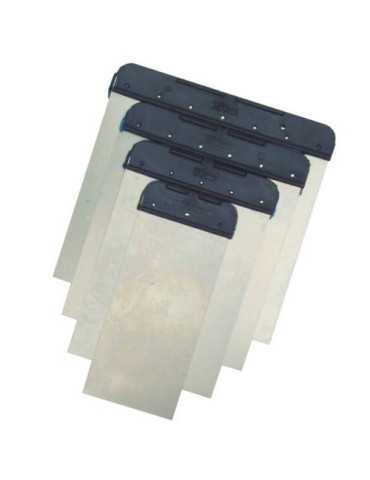 Espatulas Flexibles Emplastecer Inoxidable (JUEGO-4) [LOTE DE 10 Unidades] RULO PLUMA