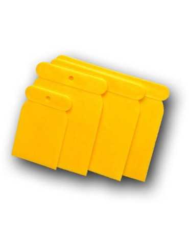 Espatulas Flexibles Emplastecer Plástico (JUEGO-4) [LOTE DE 20 Unidades] RULO PLUMA