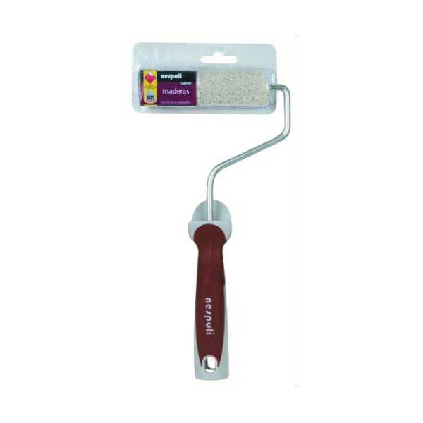 Mini Rodillo Madera 11 cm Teflon R855370 [LOTE DE 10 Unidades] RULO PLUMA