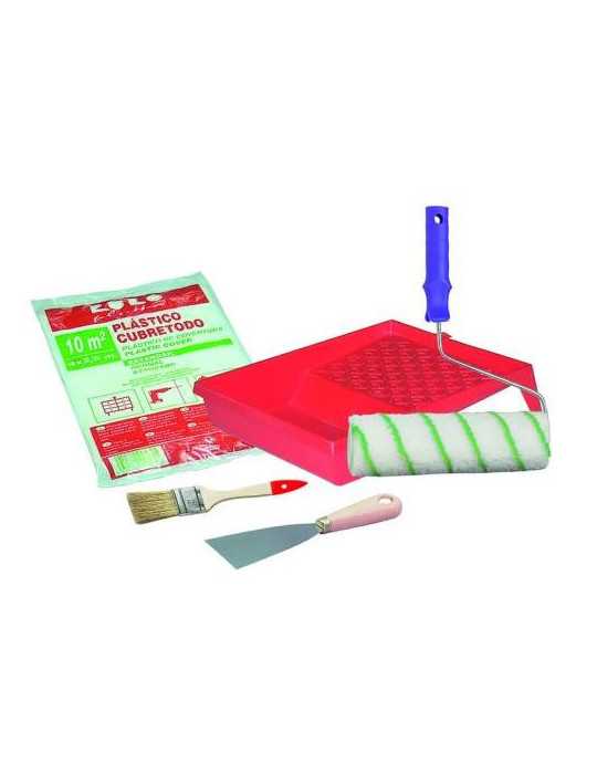 Kit Pintar Brico Bandeja 5 Piezas [LOTE DE 6 Unidades] RULO PLUMA