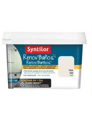 Pintura Renov Baños 0,5L Tiza 00291940 [LOTE DE 2 Unidades] RULO PLUMA