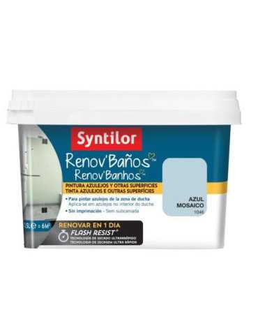 Pintura Renov Baños 0,5L Azul Mosaico 00292008 [LOTE DE 2 Unidades] RULO PLUMA