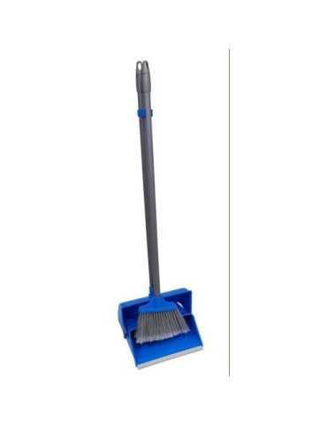 Kit Recogedor Plegable+escoba 491058 [LOTE DE 4 Unidades] RULO PLUMA