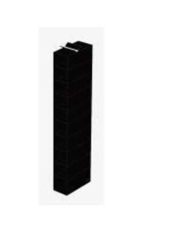 Zapatero Colgar Negro 15X30X120 EVE74001 [LOTE DE 4 Unidades] MONDEX