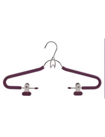 Percha Cromada con Espuma 2 Pinzas 39 cm MON8882 [LOTE DE 8 Unidades] MONDEX