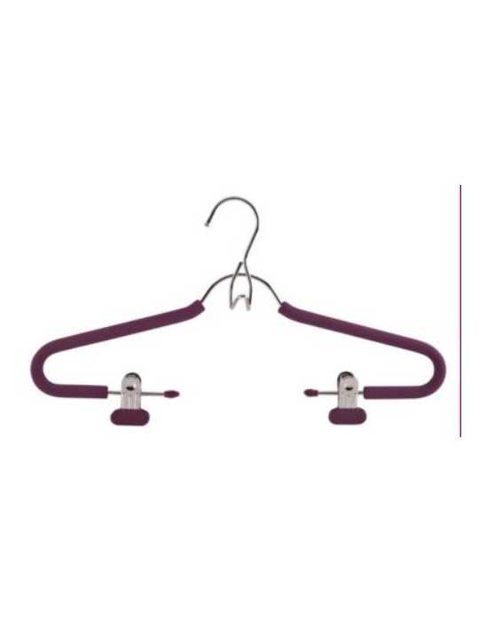 Percha Cromada con Espuma 2 Pinzas 39 cm MON8882 [LOTE DE 8 Unidades] MONDEX