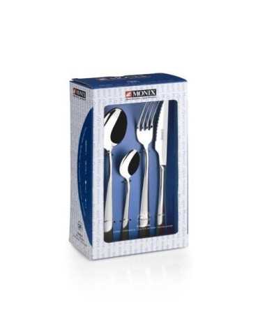 Cuberteria 24 Piezas con Cuchillo Chuletero Siena MONIX