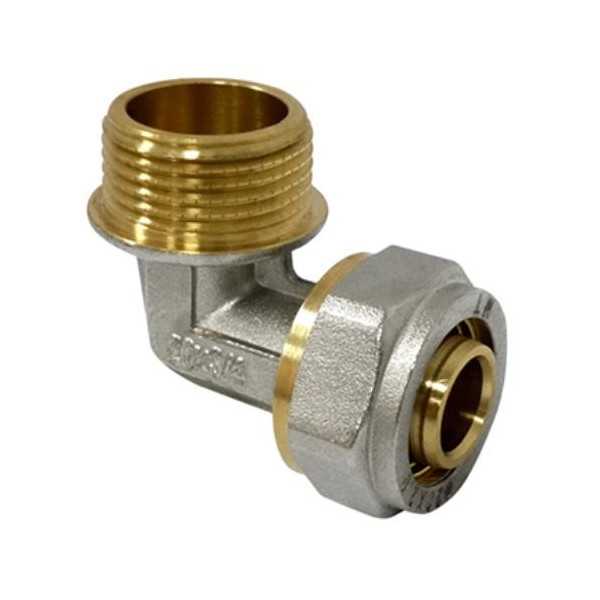 Enlace Compresión Codo Multicapa DN20X3/4 [LOTE DE 6 Unidades] MT