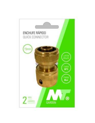 Conector Rápido Latón para Manguera 15MM [LOTE DE 6 Unidades] MT