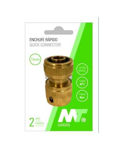 Conector Rápido Latón para Manguera 19MM [LOTE DE 6 Unidades] MT