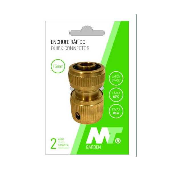 Conector Rápido Latón para Manguera 19MM [LOTE DE 6 Unidades] MT