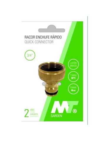 Racor Latón Rosca H 1 con Enchufe Rápido Macho [LOTE DE 10 Unidades] MT