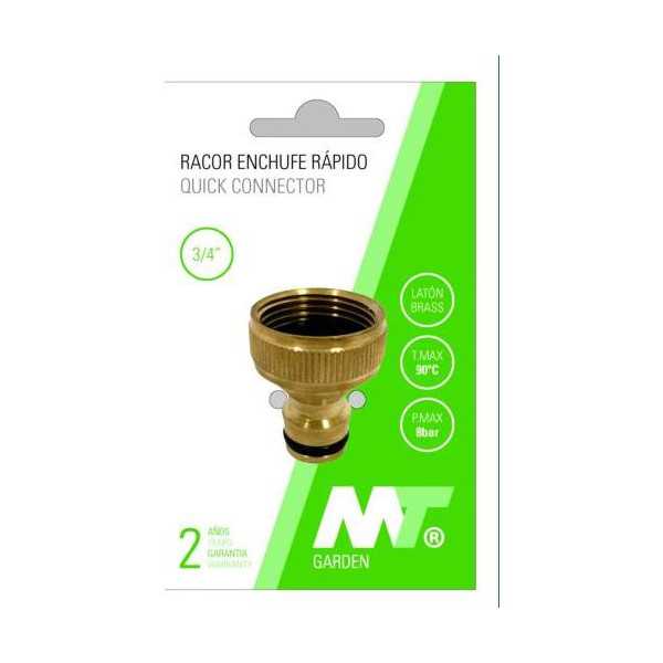 Racor Latón Rosca H 1 con Enchufe Rápido Macho [LOTE DE 10 Unidades] MT