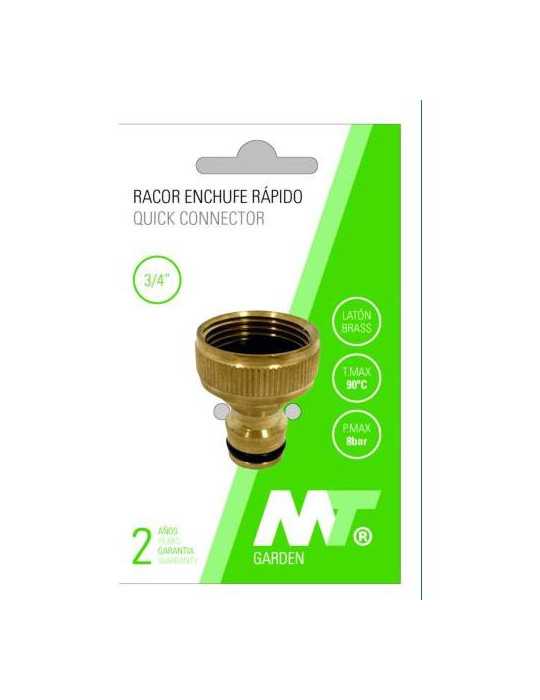 Racor Latón Rosca H 1 con Enchufe Rápido Macho [LOTE DE 10 Unidades] MT