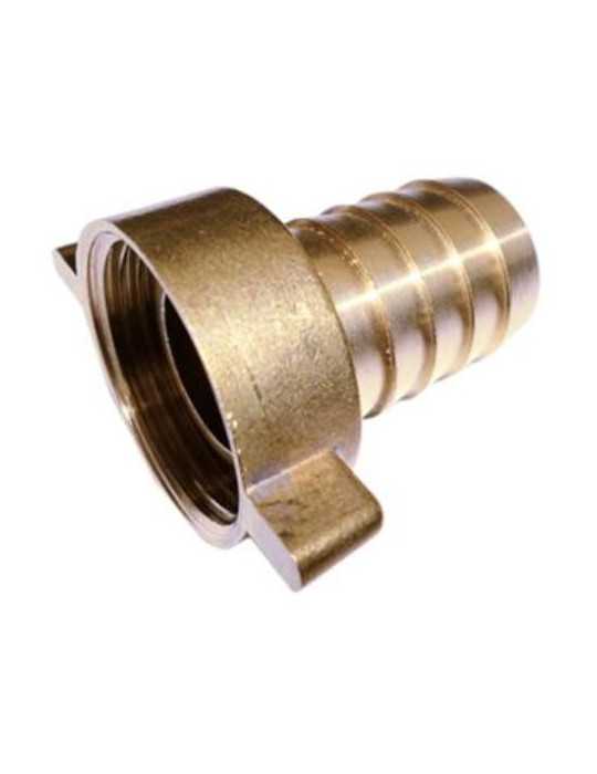 Racor Latón H Dos Piezas Manguera 1 X25MM [LOTE DE 6 Unidades] MT