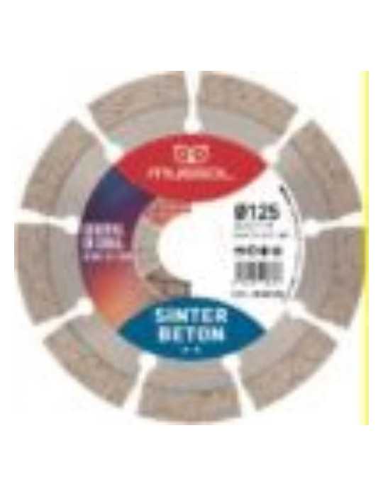 Disco Diamante Sinter Beton 10 125MM Eje 22,2MM [LOTE DE 4 Unidades] MUSSOL