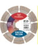Disco Diamante Sinter Beton 10 125MM Eje 22,2MM [LOTE DE 4 Unidades] MUSSOL