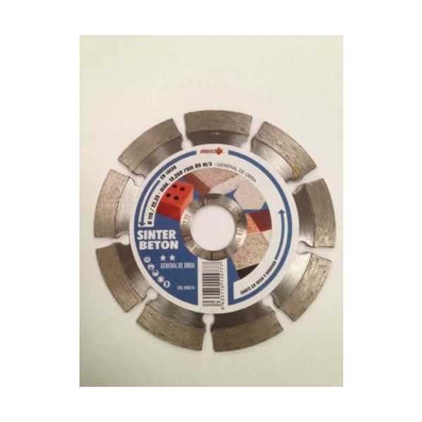 Disco Diamante Sinterizado Beton 115 mm [LOTE DE 4 Unidades] MUSSOL
