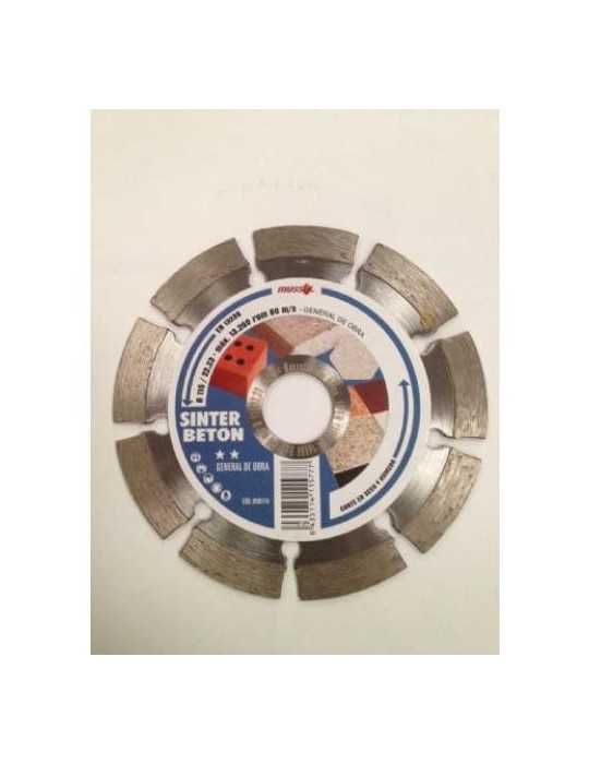 Disco Diamante Sinterizado Beton 115 mm [LOTE DE 4 Unidades] MUSSOL