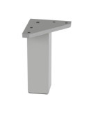 Pata Cuadrada ABS 40 120 mm Aluminio Mate 50014AL [LOTE DE 12 Unidades] NESU