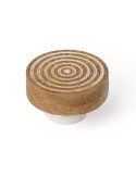 Pomo 40MM Madera con Blanco Desgastado 456BL [LOTE DE 14 Unidades] NESU