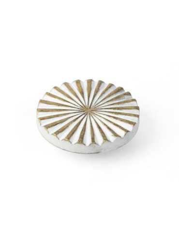 Pomo Redondo 40MM Latón Blanco Decape 510BB [LOTE DE 10 Unidades] NESU
