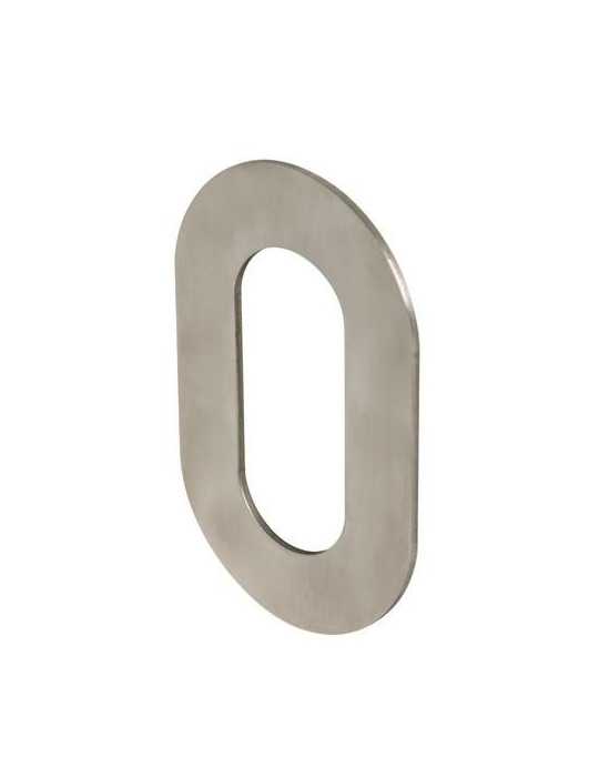 Número 0 Adhesivo 100X64X2MM Inoxidable Satinado [LOTE DE 10 Unidades] NESU