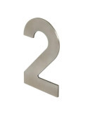 Número 2 Adhesivo 100X64X2MM Inoxidable Satinado [LOTE DE 10 Unidades] NESU