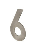 Número 6/9 Adhesivo 100X64X2MM Inoxidable Satinado [LOTE DE 10 Unidades] NESU