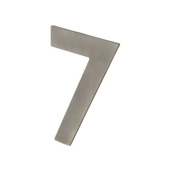 Número 7 Adhesivo 100X64X2MM Inoxidable Satinado [LOTE DE 10 Unidades] NESU
