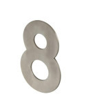 Número 8 Adhesivo 100X64X2MM Inoxidable Satinado [LOTE DE 10 Unidades] NESU