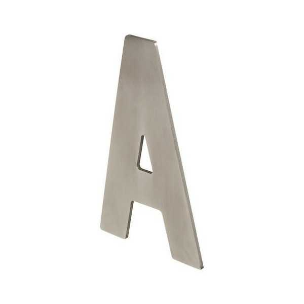 Letra a Adhesiva 100X64X2MM Inoxidable Satinado [LOTE DE 10 Unidades] NESU