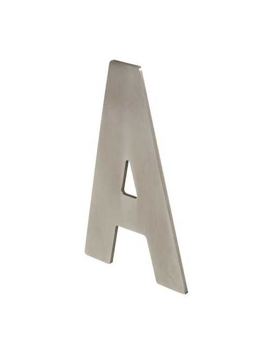 Letra a Adhesiva 100X64X2MM Inoxidable Satinado [LOTE DE 10 Unidades] NESU
