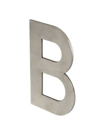 Letra B Adhesiva 100X64X2MM Inoxidable Satinado [LOTE DE 10 Unidades] NESU