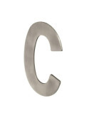 Letra C Adhesiva 100X64X2MM Inoxidable Satinado [LOTE DE 10 Unidades] NESU