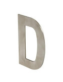 Letra D Adhesiva 100X64X2MM Inoxidable Satinado [LOTE DE 10 Unidades] NESU