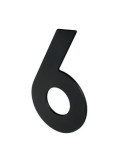 Número 6/9 Adhesivo 100X64X2MM Inoxidable Negro Mate [LOTE DE 12 Unidades] NESU