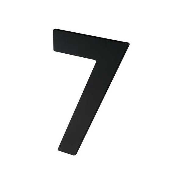 Número 7 Adhesivo 100X64X2MM Inoxidable Negro Mate [LOTE DE 12 Unidades] NESU