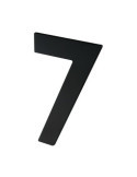 Número 7 Adhesivo 100X64X2MM Inoxidable Negro Mate [LOTE DE 12 Unidades] NESU