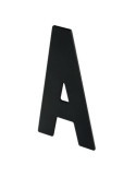 Letra a Adhesiva 100X64X2MM Inoxidable Negro Mate [LOTE DE 12 Unidades] NESU