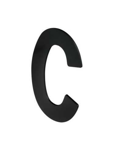 Letra C Adhesiva 100X64X2MM Inoxidable Negro Mate [LOTE DE 12 Unidades] NESU