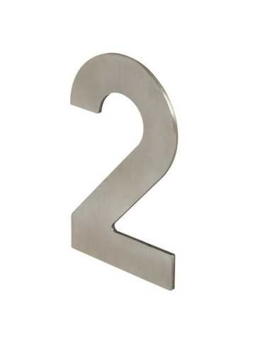 Número 2 para Atornillar 100X64X2MM Inoxidable Satinado [LOTE DE 8 Unidades] NESU