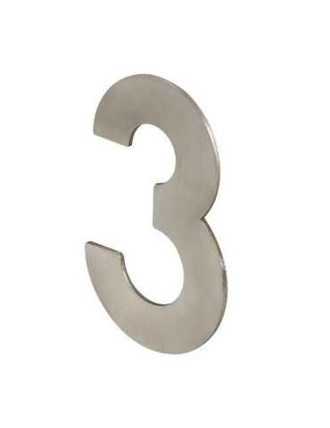 Número 3 para Atornillar 100X64X2MM Inoxidable Satinado [LOTE DE 8 Unidades] NESU